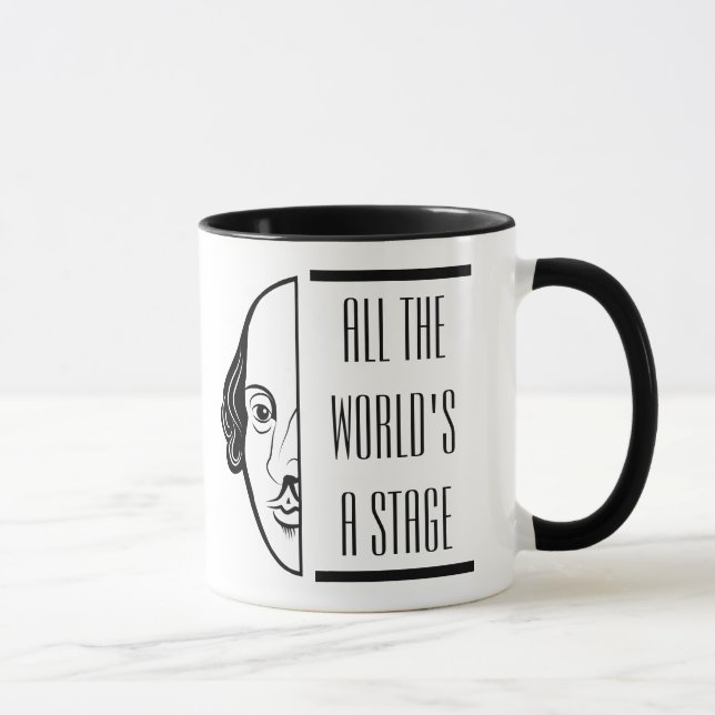Caneca Thespian Shakespeare cita todo o mundo como um Pal (Direita)