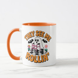 Caneca They See Me Rollin' Funny Ghost Walker Quote
