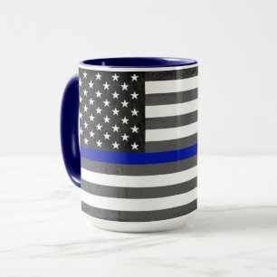 Caneca Thin Blue Line - 15 oz.