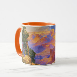 Caneca Thomas Moran art, Grand Canyon com arco-íris