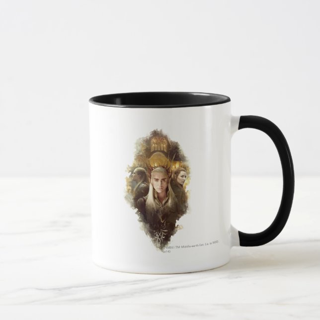 Caneca Thranduil, LEGOLAS GREENLEAF™, & TAURIEL™ Gráfico (Direita)