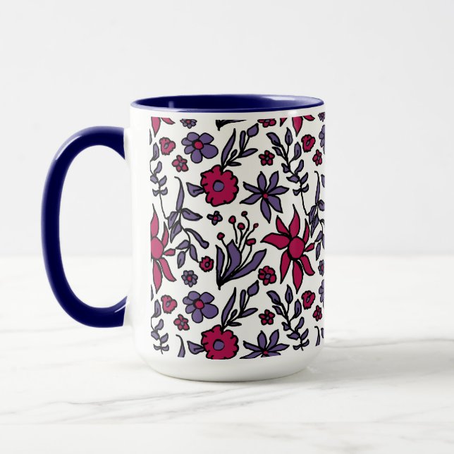 Caneca Throwback 80s Floral Design Big Mug (Esquerda)