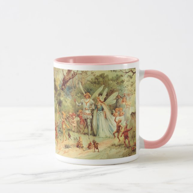 Caneca Thumbelina e Prince Wedding, Vintage Fairy Tales (Direita)