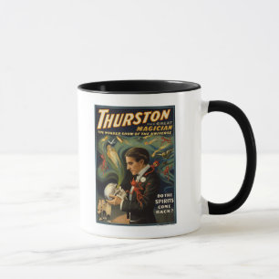 Caneca Thurston, o Excelente Mágico segurando magia crôni