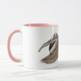 Caneca 'Tia mais querida do mundo' com tamanduá fo
