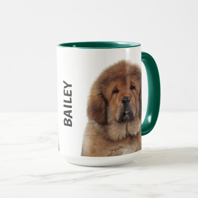 Caneca Tibetano Mastiff - Mug Personalizado (Frente Esquerda)