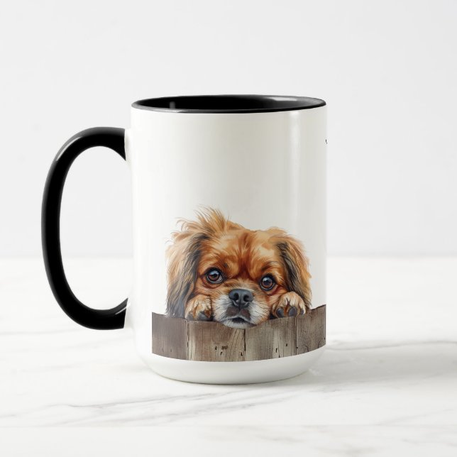 Caneca Tibetano Spaniel Dog Mug (Esquerda)