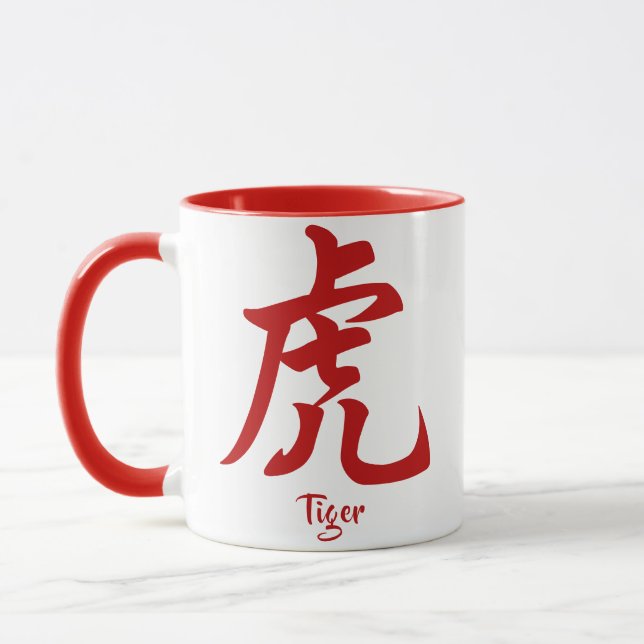Caneca Tigre do Zodíaco Chinês (Esquerda)