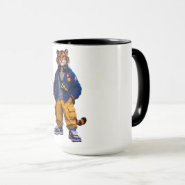 Caneca Tigre Legal em Arte de Streetwear - Tigre de Estil