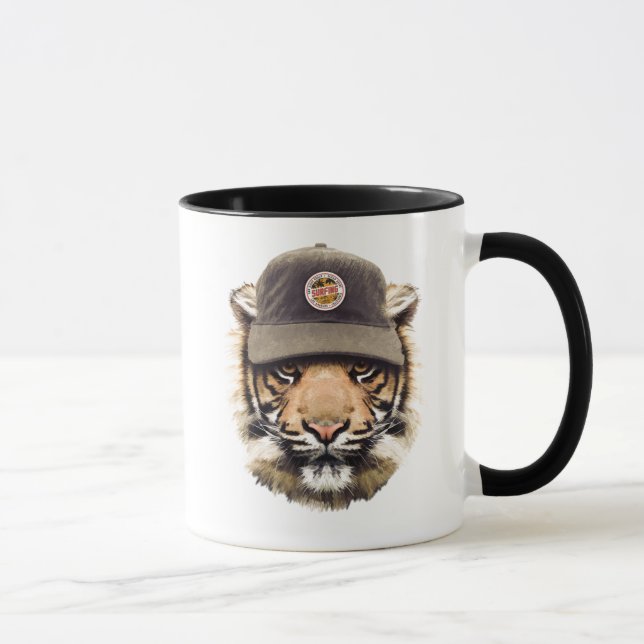 Caneca Tigre surfando (Direita)