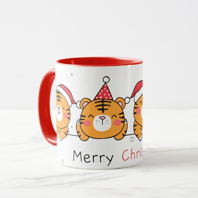 Caneca Tigres Cutes (Frente Esquerda)