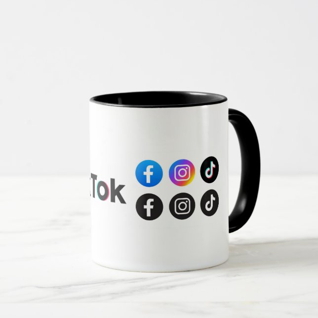 Caneca Tiktok Lovers - Combo Coffee Mug (Frente Esquerda)