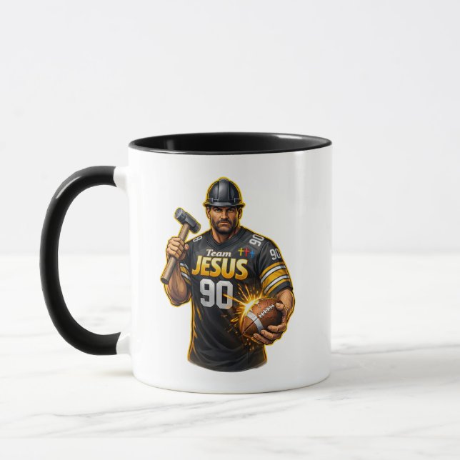 Caneca Time JESUS Futebol 90 - Cristão (Esquerda)
