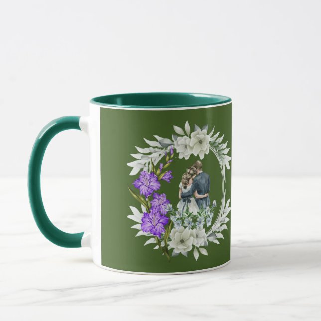 Caneca Timeless love story forest green (Esquerda)