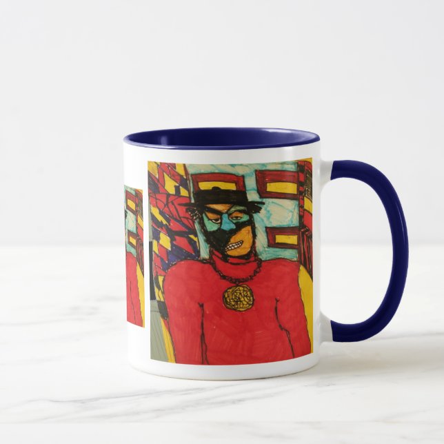 Caneca tinta de guarda-costas (Direita)
