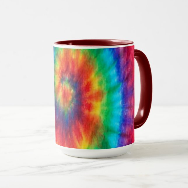 Caneca tintura tie-dye (Frente Esquerda)