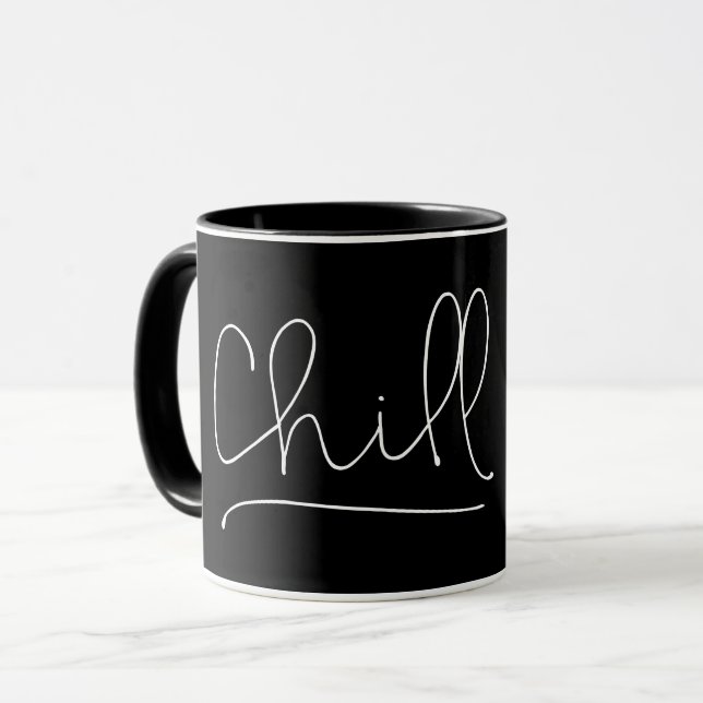 Caneca Típica Minimalística de Encolhimento (Frente Esquerda)