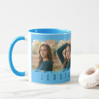 Caneca Tipografia Colada de Menina Jovem