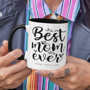 Caneca Tipografia da Moda Melhor Mãe de Todos os Tempos