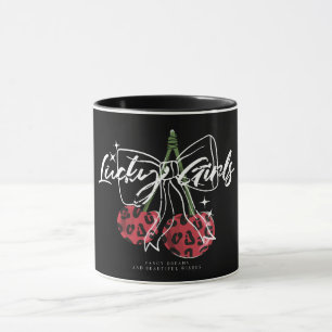 Caneca Tipografia de Citação Cereja Vintage Retrô 