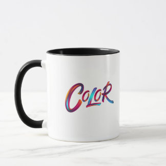 Caneca Tipografia de cores