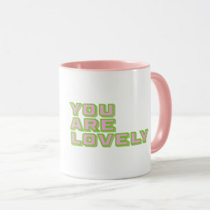 Caneca Tipografia de duas cores - Você é um mantra adoráv