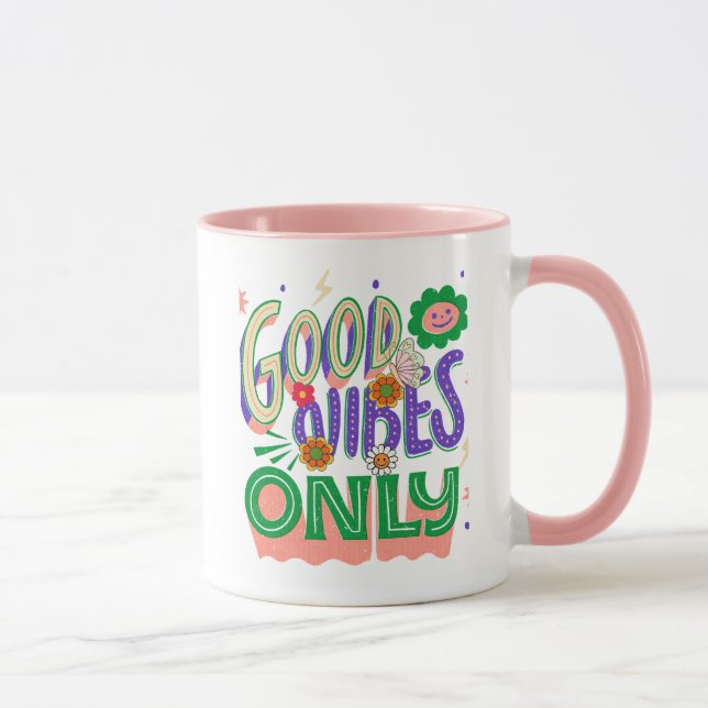 Caneca Tipografia de Ilustração de Boas Víbias (Direita)