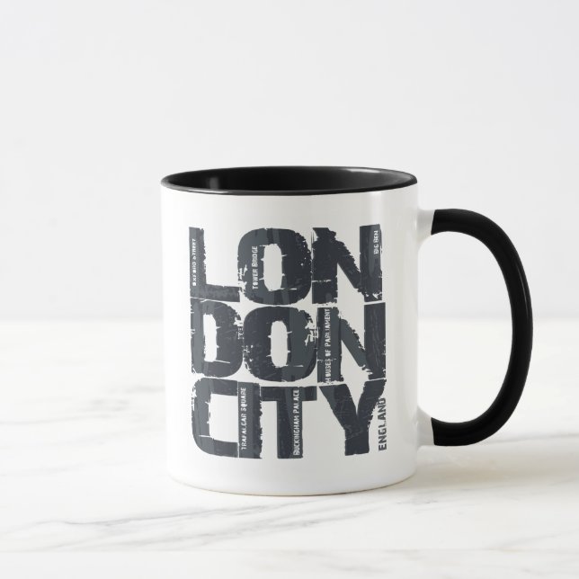 Caneca Tipografia de Londres, Inglaterra (Direita)