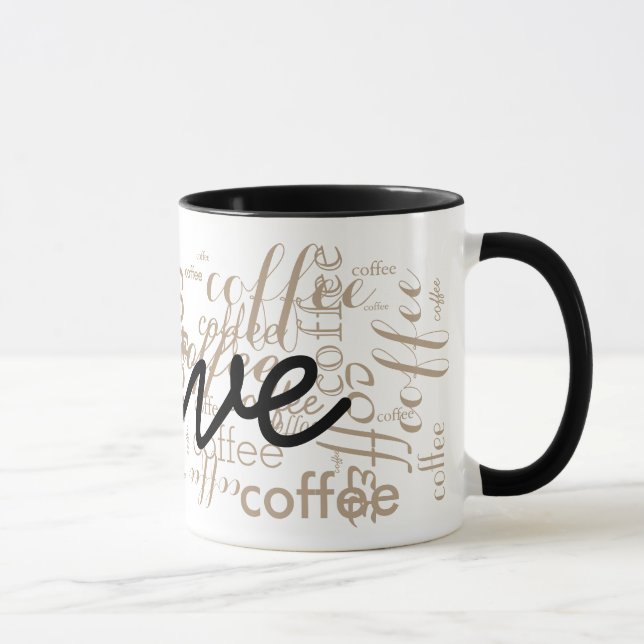 Caneca tipografia de nome personalizado (Direita)
