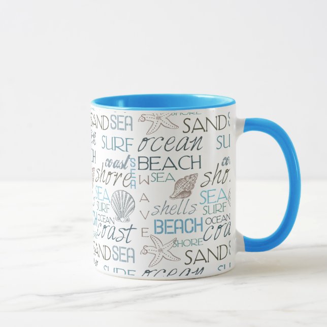 Caneca Tipografia de Praia (Direita)