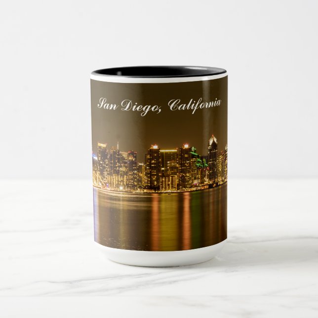 Caneca Tipografia Dourada San Diego Souvenir (Centro)