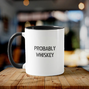Caneca Tipografia Legal do Whiskey Scotch Bourbon Drinker