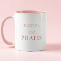 Tipografia Moderna Citação Divertida Pilates Rosa
