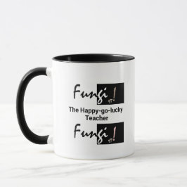 Caneca Tipografia personalizada de fungos humorísticos pa