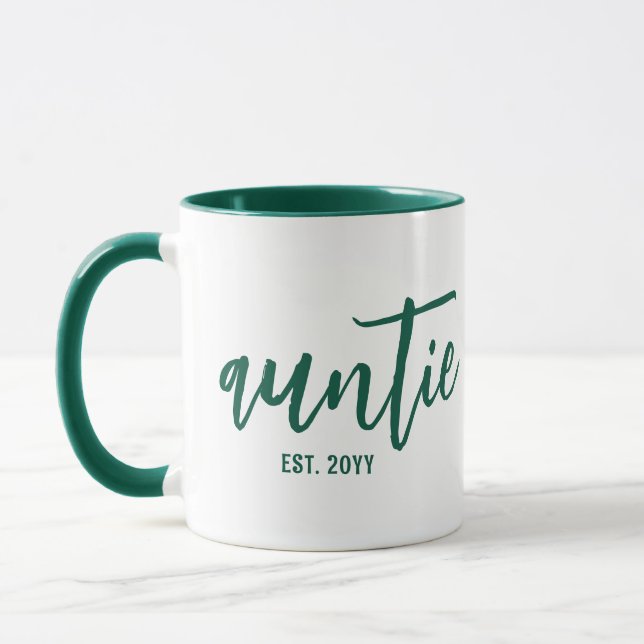 Caneca Tipografia Personalizada Tia Est. Moderna Escrita  (Esquerda)