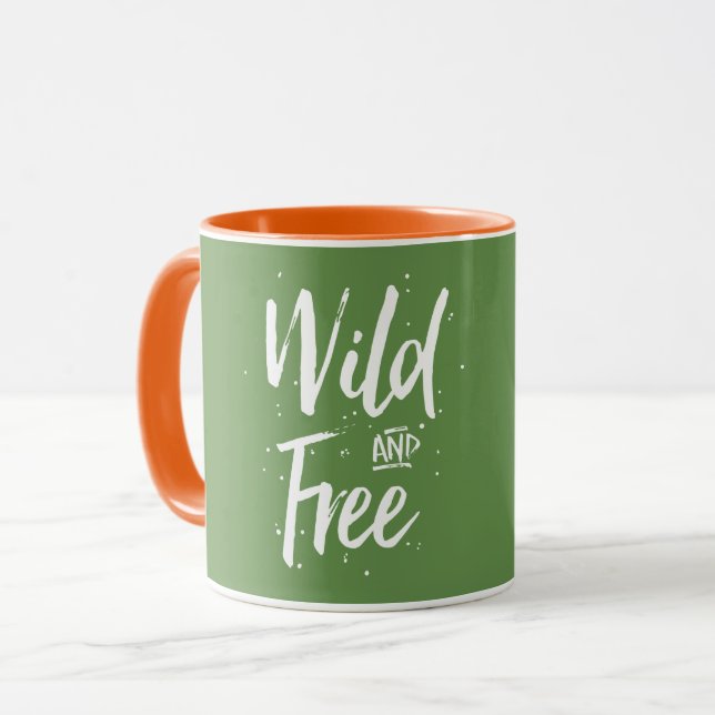 Caneca Tipografia Selvagem E Livre (Frente Esquerda)