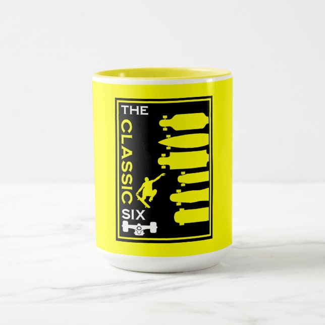 Caneca Tipos de skate (Centro)