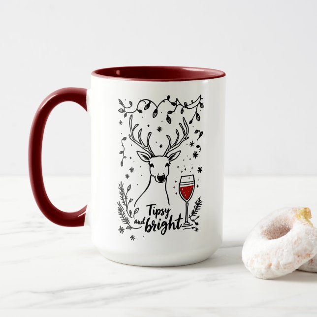 Caneca Tipsy e Bright Deer (Com Donut)