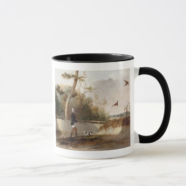 Caneca Tiro do faisão (óleo em canvas) (Direita)