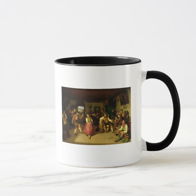Caneca Tiro e dança do alvo em Oberbayern, 1841 (Direita)