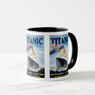 Caneca Titanic White Star Line - Maior Transatlântico do 