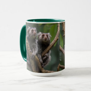 Caneca Titãs Pequenos Marmoset Entre Os Ramos,
