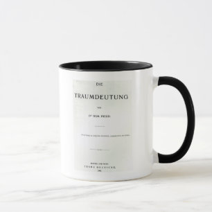 Caneca Titlepage a morrer Traumdeutung por Sigmund Freud
