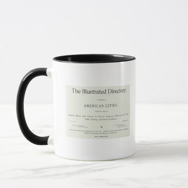 Caneca Título Página da Califórnia em São Francisco (Esquerda)
