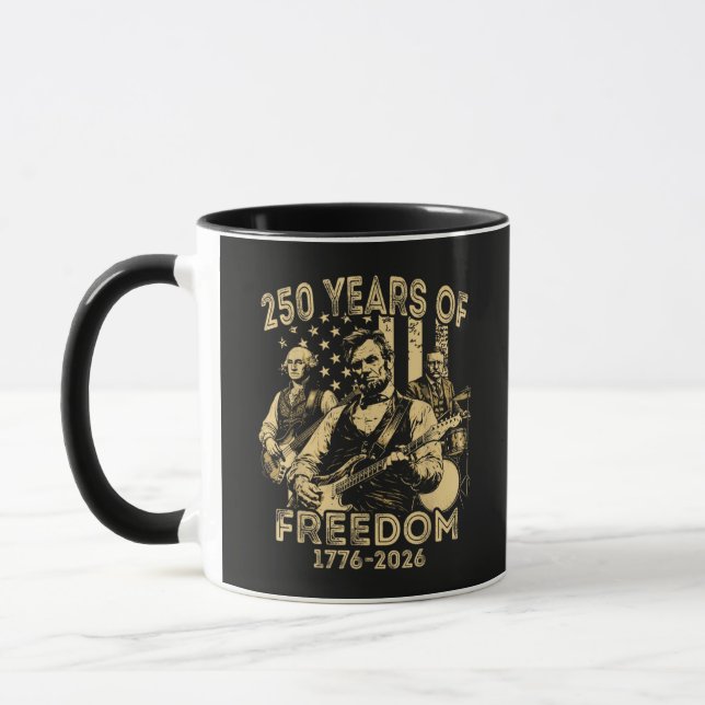 Caneca Tocar violão 4 de julho 250º aniversário (Esquerda)
