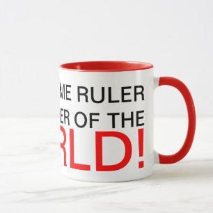 Caneca Toda a régua e líder supremos do mundo