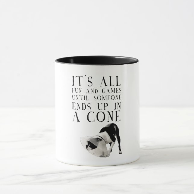 Caneca Toda diversão e jogos até que alguém acabe em um c (Centro)