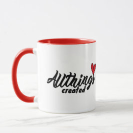 Caneca Todas as Coisas Criadas Com Coração