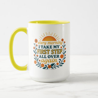 Caneca Todas As Manhãs Eu Dirijo Meu Primeiro Passo