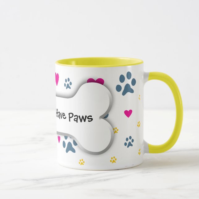 Caneca Todas minhas Miúdo-Crianças têm as patas (Direita)